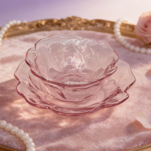 Sprayed Color Glass Plate And Bowl Made In China