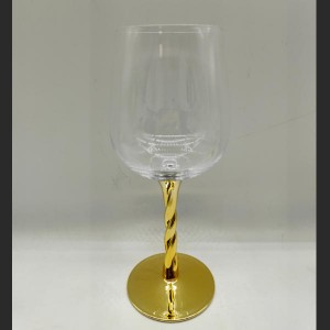Gold Electroplated Wine Glasses for Wedding & Banquet