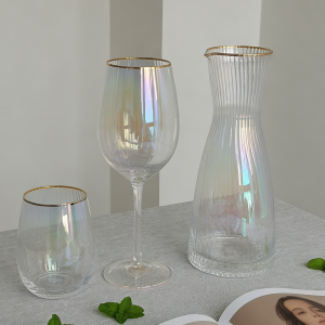 Ion Plating +Gold Rim Glassware Manufacturer