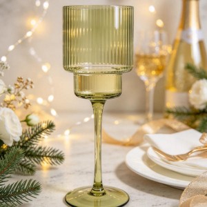 Vintage Colored Wine Glasses
