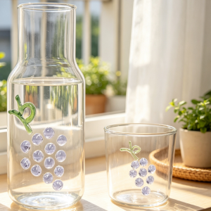 Borosilicate Drinkware Set – 1 Pitcher 1 Tumbler