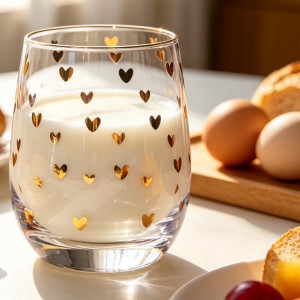 Decal-Decorated Glass Cup