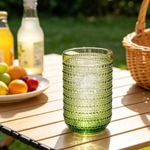 Multi Colored Soda-Lime Glass Tumbler
