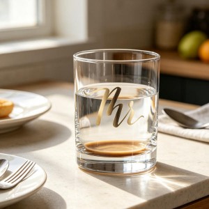 Creative Decal Glass Cup — For Home/ Restaurant/ Bar