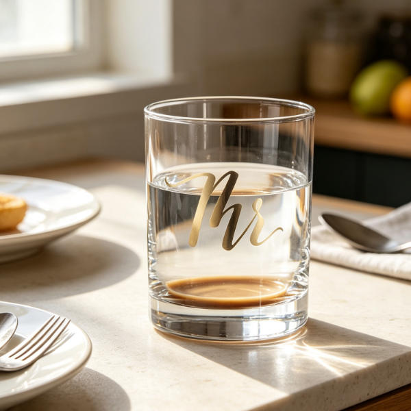 Creative Decal Glass Cup — For Home/ Restaurant/ Bar Featured Image