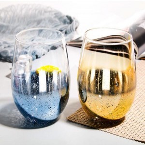 Starry Sky Stemless Wine Glass