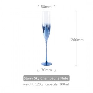 Starry Sky Champagne Flute