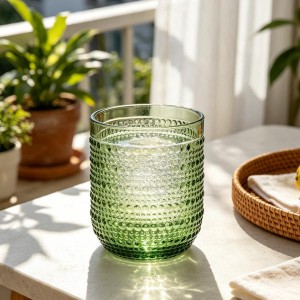 Multi Colored Soda-Lime Glass Tumbler