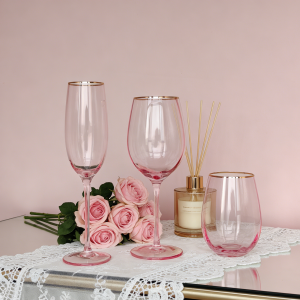 Pink Drinkware Set For Fresh Flavor