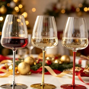 Electroplated Red Wine Glasses