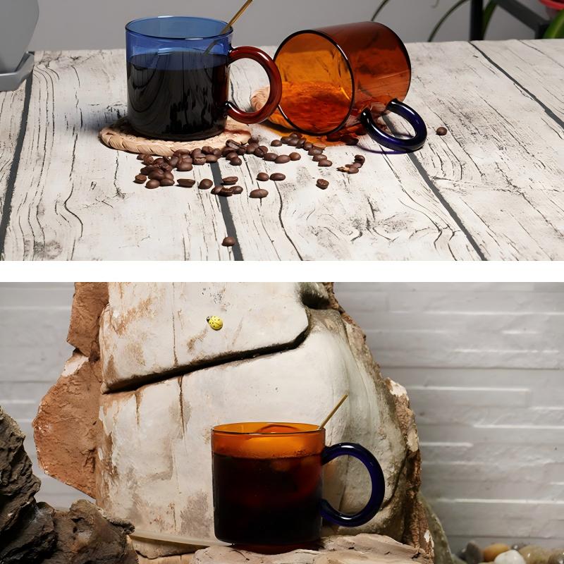 250ml high borosilicate glass mug
