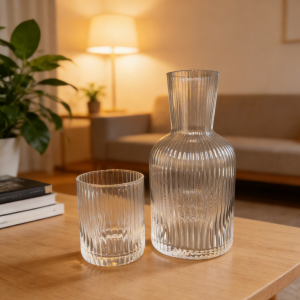 CLEAR GLASSWARE SET MANUFACTURE  MADE IN CHINA