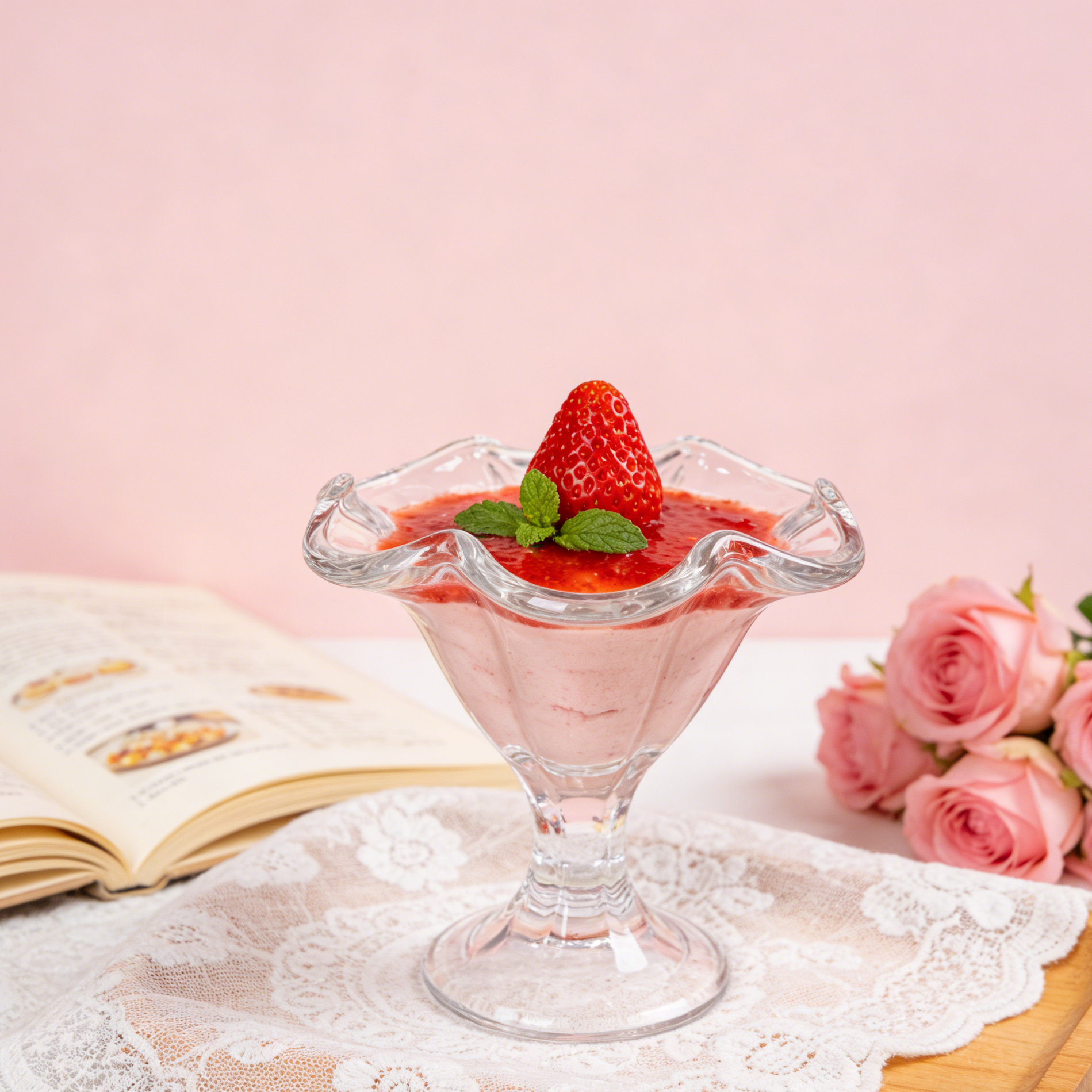 Glass Ice Cream Cup Dessert Holder Machine Made Featured Image