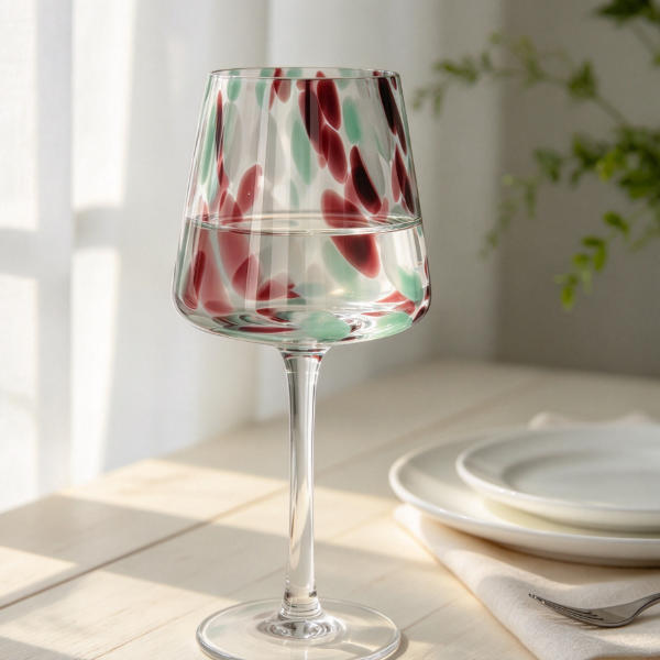 Confetti Art Wine Glass | Glasswaretalk Featured Image