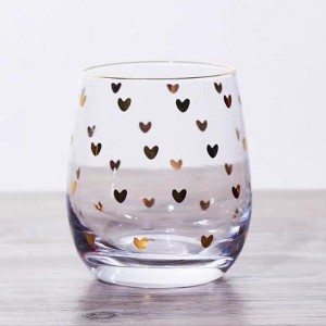 Decal-Decorated Glass Cup