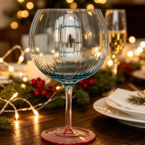 Green Stemmed Wine Glasses