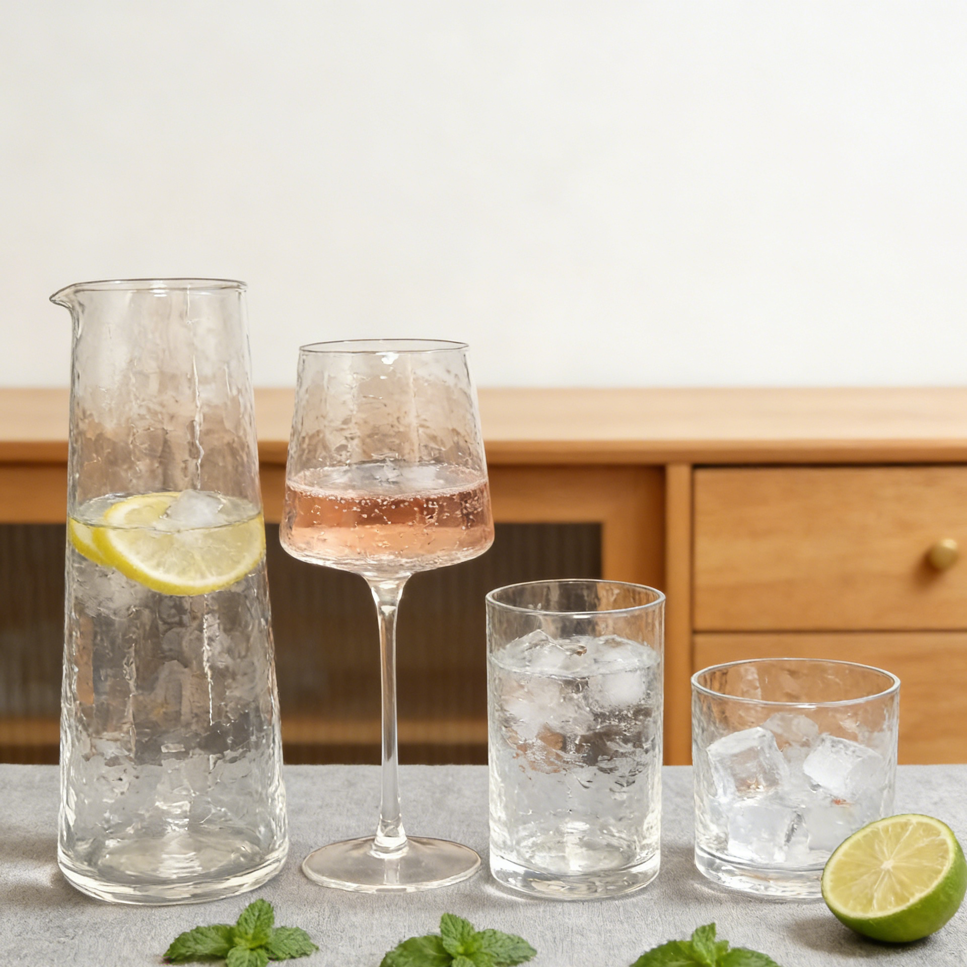 Hammer Pattern Glass Collection Supplied in China Featured Image