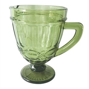 Green Embossing Fancy Glassware Collection