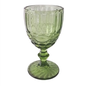 Green Embossing Fancy Glassware Collection