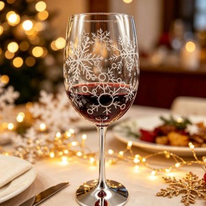 Electroplated Glass Red Wine Glasses For Restaurant & Bar