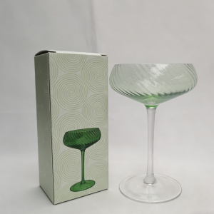 STEMMED CHAMPAGNE COUPE GLASSES MANUFACTURE  MADE IN CHINA