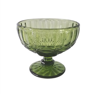 Green Embossing Fancy Glassware Collection