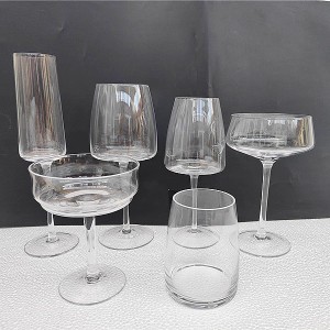 Reusable Clear Wine Glassware Set