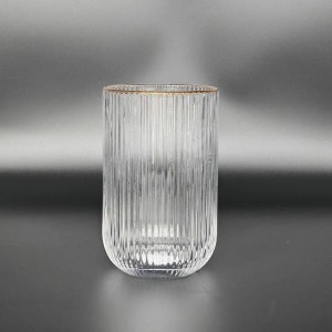 OEM Gold Rim Glass Tumbler Custom – Professional Glassware Manufacturer in China