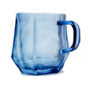 240ml Spray Color Blue Glass Coffee Mug