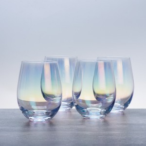 stemless glass with ion plating