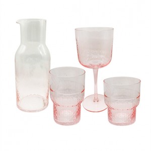 Red Luxury Hammered Glassware & Barware