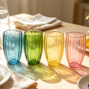 Double Wall Glass Tumbler for Coffee, Tea and Water