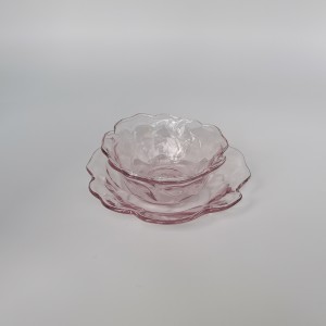 Sprayed Color Glass Plate And Bowl Made In China