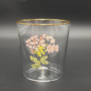 Borosilicate Glass Tumbler with Decal – For Daily Use