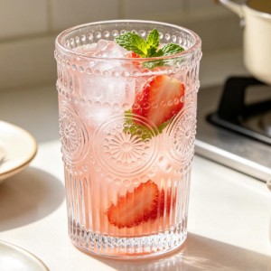 Clear Glass Tumbler for Daily Drinkware