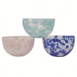 Multi-Color Confetti Ice Cream Bowls Set