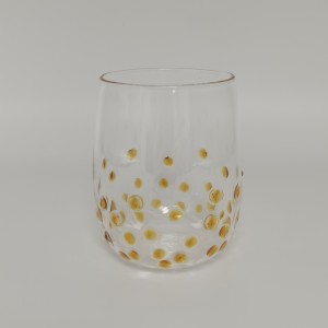 Confetti Stemless Tumbler Drinking Glasses Supplier