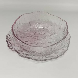 Glass Charger Plate and Salad Bowl Sets