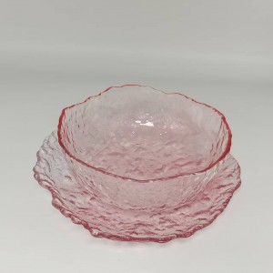 Glass Charger Plate and Salad Bowl Sets