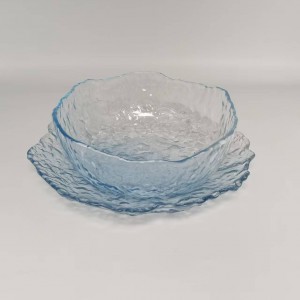 Glass Charger Plate and Salad Bowl Sets