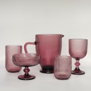 Machine Made Ribbed Glassware Manufacturer