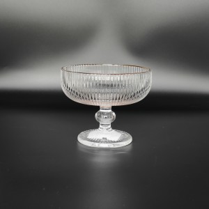 Clear +Gold Rim Machine Made Glassware Manufacturer