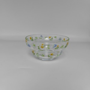 Vintage Durable Heat Resistant Clear Glass Bowls And Mugs