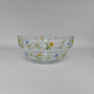 Vintage Durable Heat Resistant Clear Glass Bowls And Mugs