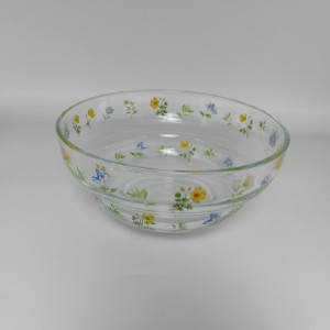 Vintage Durable Heat Resistant Clear Glass Bowls And Mugs