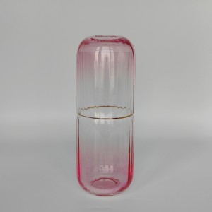 pink drinkware set for fresh flavor