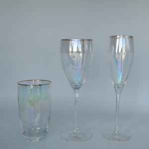 Ion Plating +Gold Rim Manufacturer & Supplier Glassware