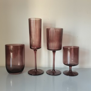 Ribbed Vertical Drinking Manufacturer & Supplier Glasses