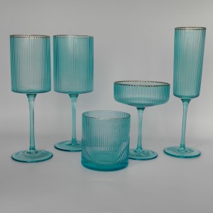 GLASS SETS WITH GOLD RIM EXPORTER