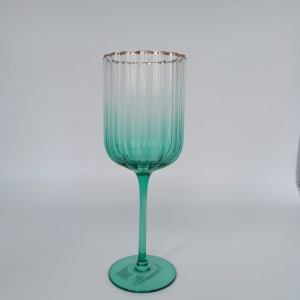 Spray Color Glass+Gold Rim Set Manufacturers